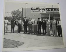 1953 CONOCO Service Station Grand opening 8x10 photo-Paducah, TX April 13th