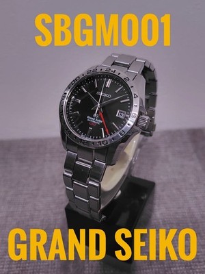 Grand Seiko SBGM001 GMT First Model 9S56 Black Dial Automatic Watch Paper Japan