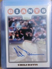 2023 Topps Archives - 2008 Fan Favorite Autographs Chili Davis #08FF-CD Giants