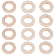 150 Pcs 25 Mm/1 Inch Wooden Craft Unfinished Wooden Rings Circle Wood9846
