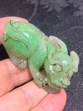 Wonderful Rare Chinese Old Jadeite Jade Hand Carved *PiXiu* Mini Statue Pendant