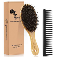 Hair Brush Comb Set Boar Bristle Hairbrush for Curly Thick Long Fine Dry Wet Hai