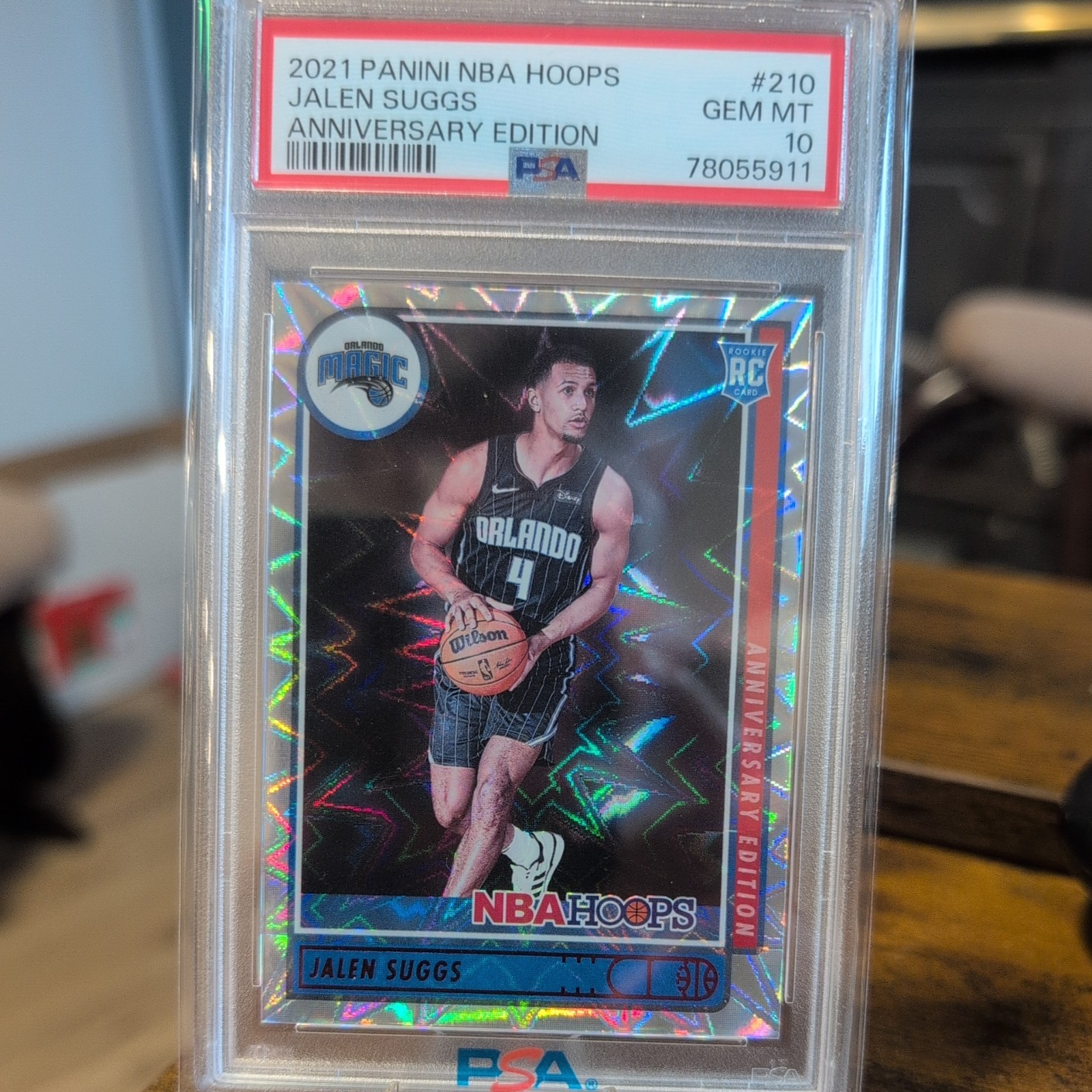 2021-22 Panini NBA Hoops Jalen Suggs Anniversary Edition #210 PSA 10