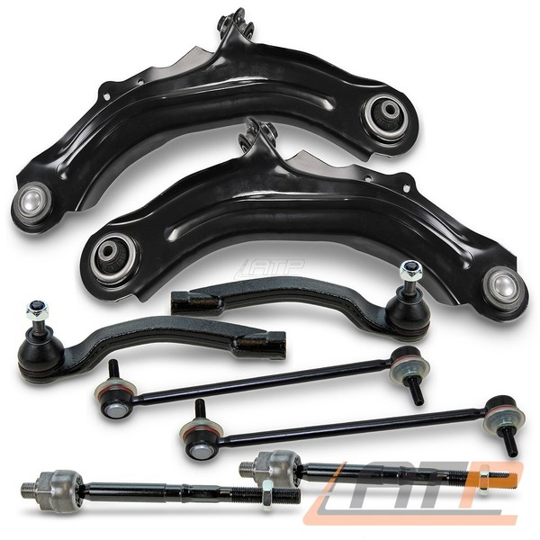Querlenker+Koppelstange +Spurstange Satz SET Vorne FÜR Renault Megane 2 BJ 03--image