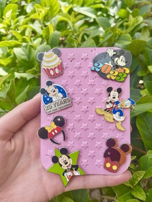 Mickey Mouse Themed Pin Bundle Comes With All Pins And Some Goodies!