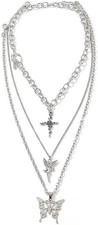Dainty Punk Layering Chunky Chain Choker Toggle Necklace Boho Jewelry Set Layere