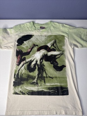The Fall of Icarus Art Vintage T Shirt Tee Bayside Made In USA  Mens Sz M