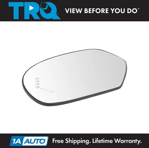 TRQ Mirror Glass Heated Turn Signal Left LH for Cadillac Chevy GMC Pickup SUV