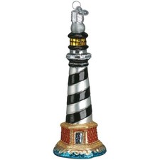 Old World Christmas Glass Ornament for Christmas Tree, Cape Hatteras Lighthouse