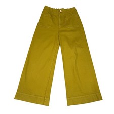 Maeve Anthropologie The Colette Pants Cropped Wide Leg Womens Size S