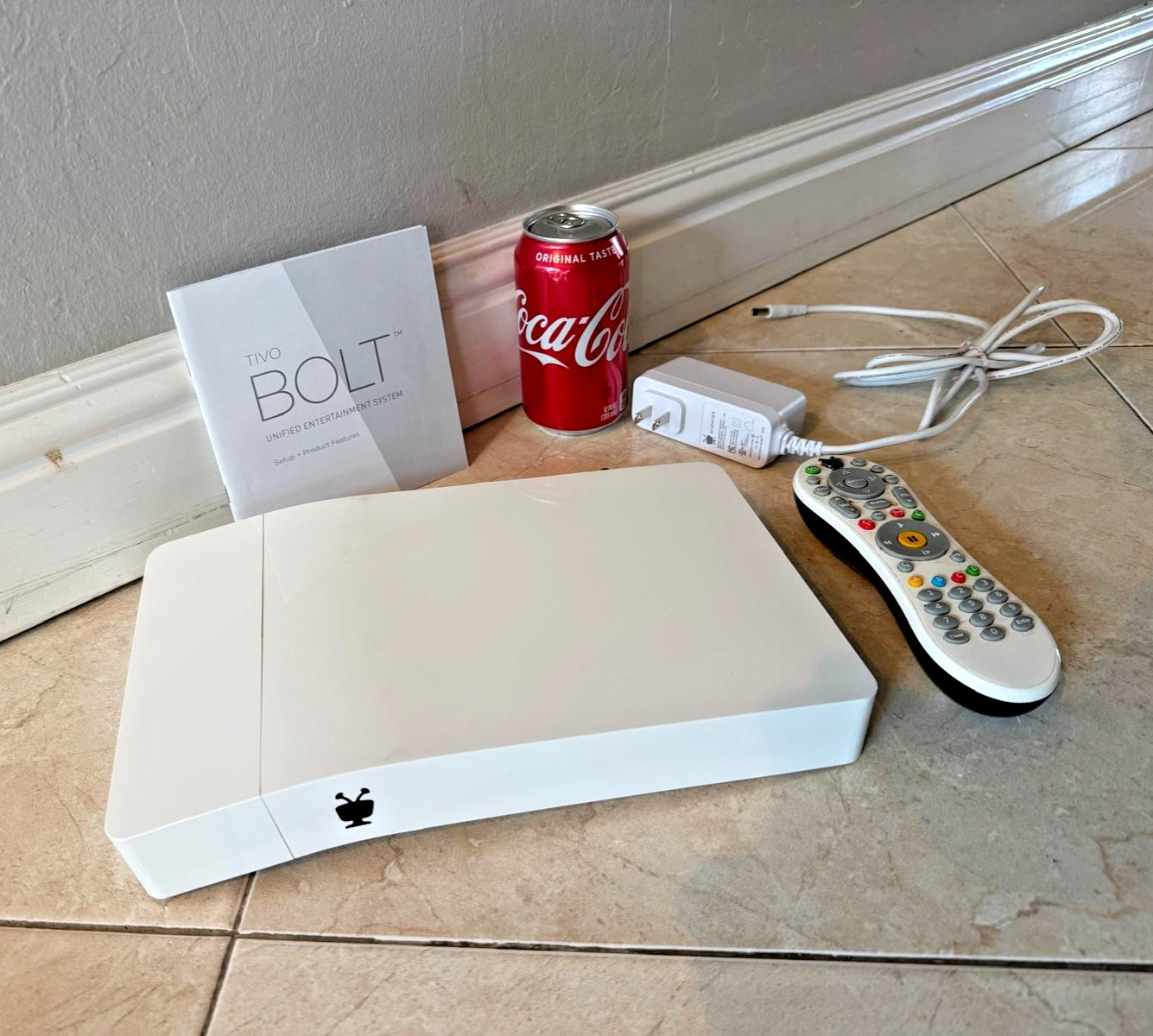 TiVo BOLT 1000GB DVR (Model TCD849000) – Lifetime Service – White