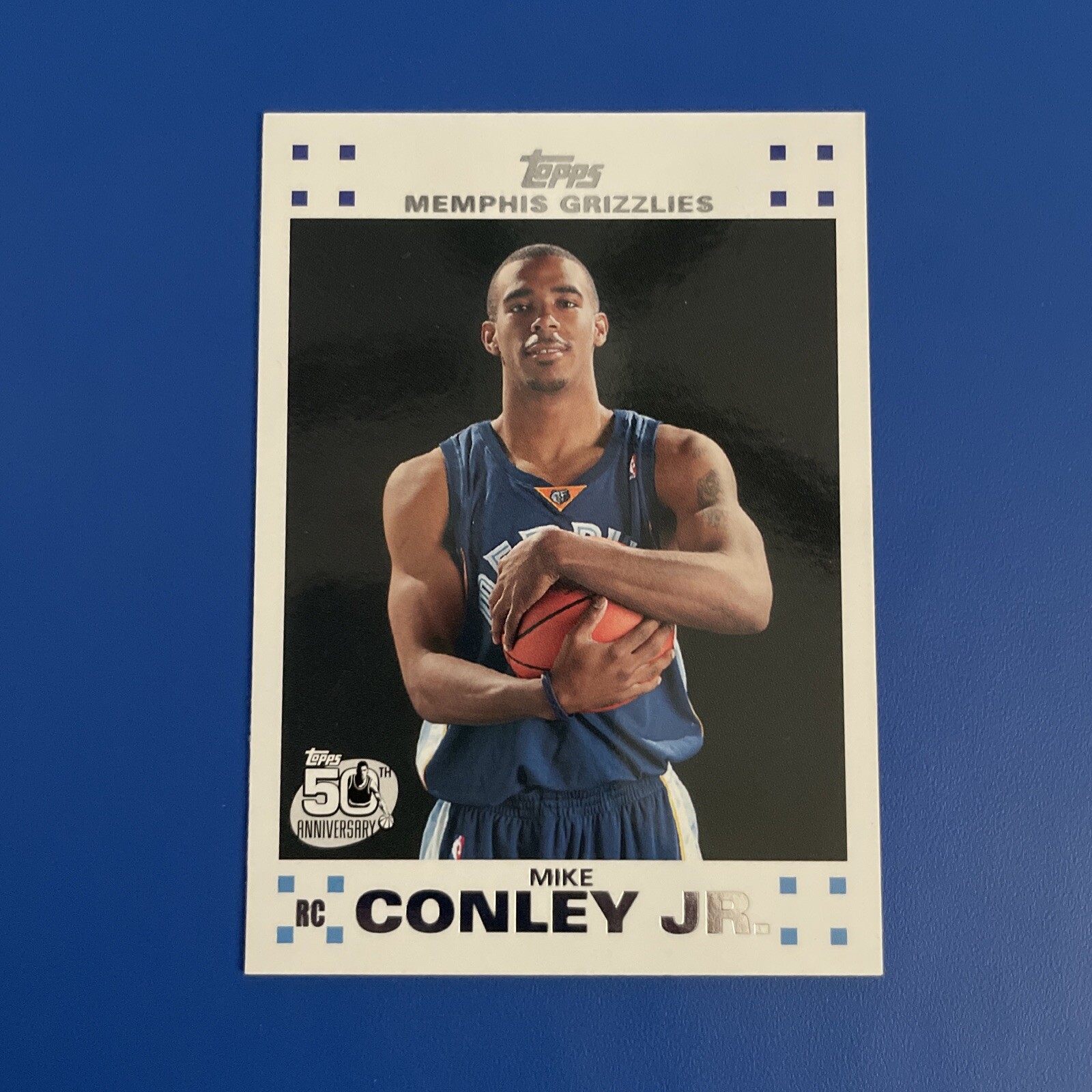 Mike Conley 2007-08 Topps 50th Anniversary RC White #4 of 14 Memphis Grizzlies