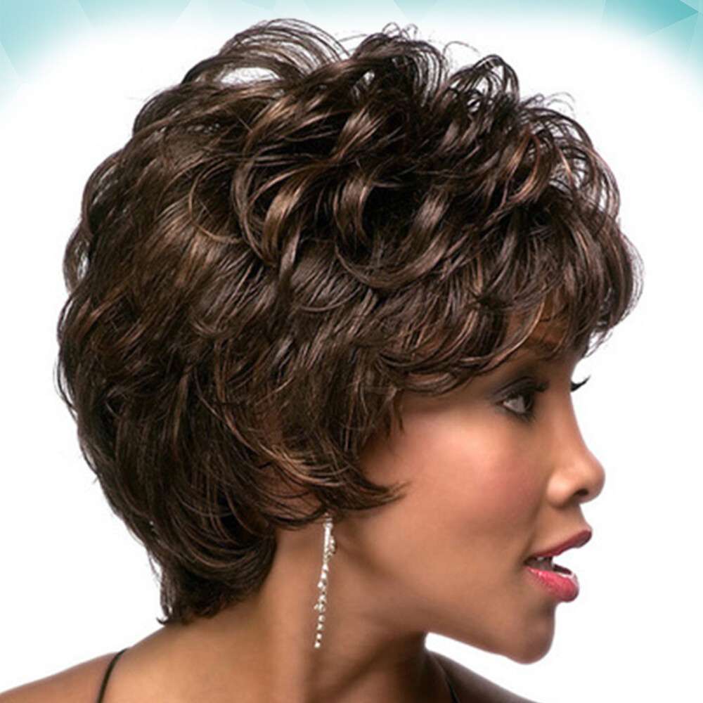 Short Human Hair Wigs Short Wigs Bangs Short Shaggy Wigs Woman Hair Wig