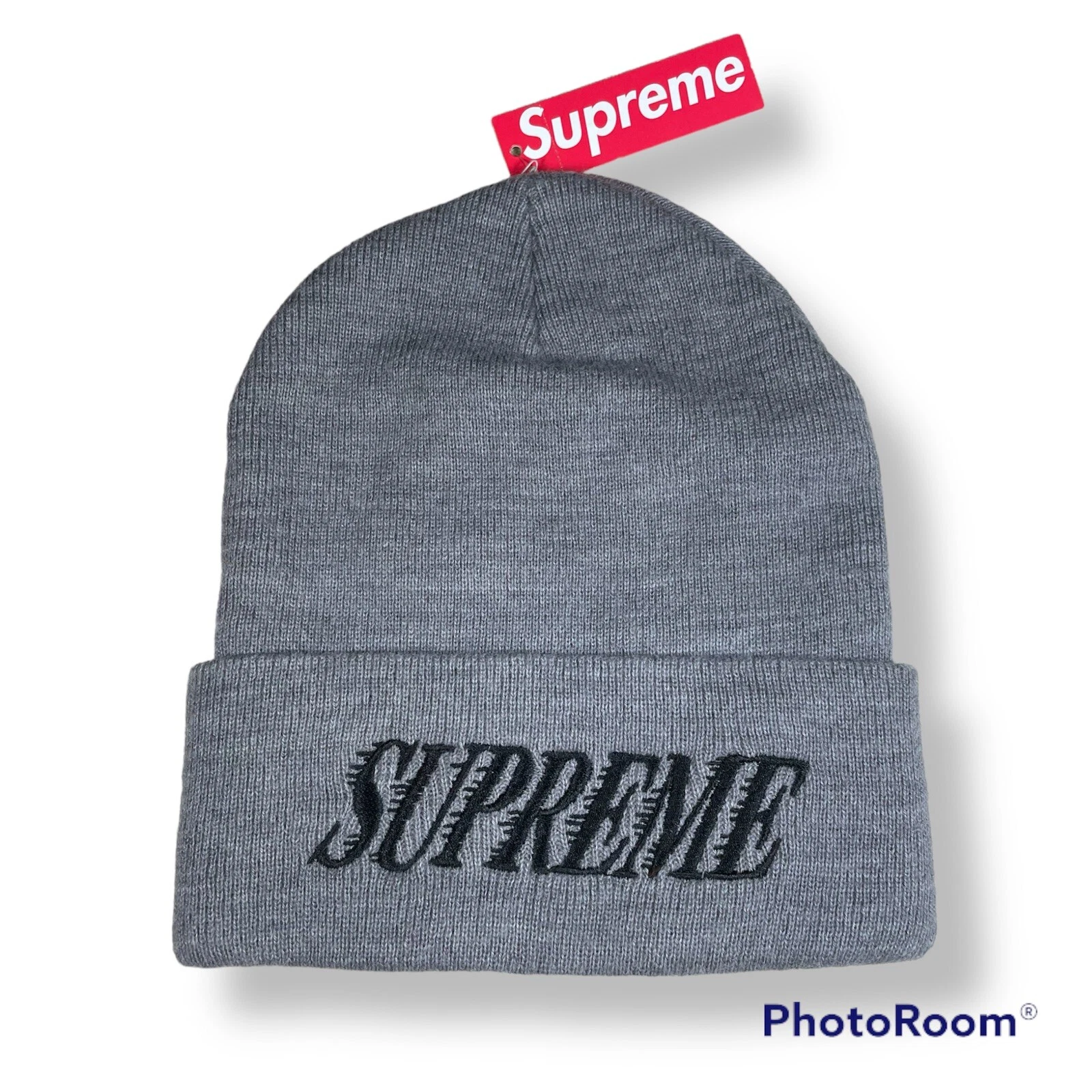 Supreme Kings Beanie FW08 2008 Y2K vintage fabriqué au Canada taille gratuite gris hiver