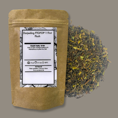 Darjeeling FTGFOP 1 First Flush | Schwarzer Tee   Gratis Teesieb   Probetee