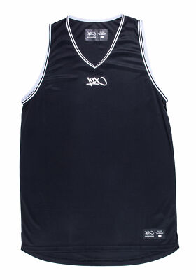 Maillot de Basketball sans manche réversible Adulte - T500 noir blanc