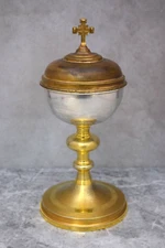 Older Sterling Silver Church Ciborium, Vintage Religious item(CU351) Chalice Co.