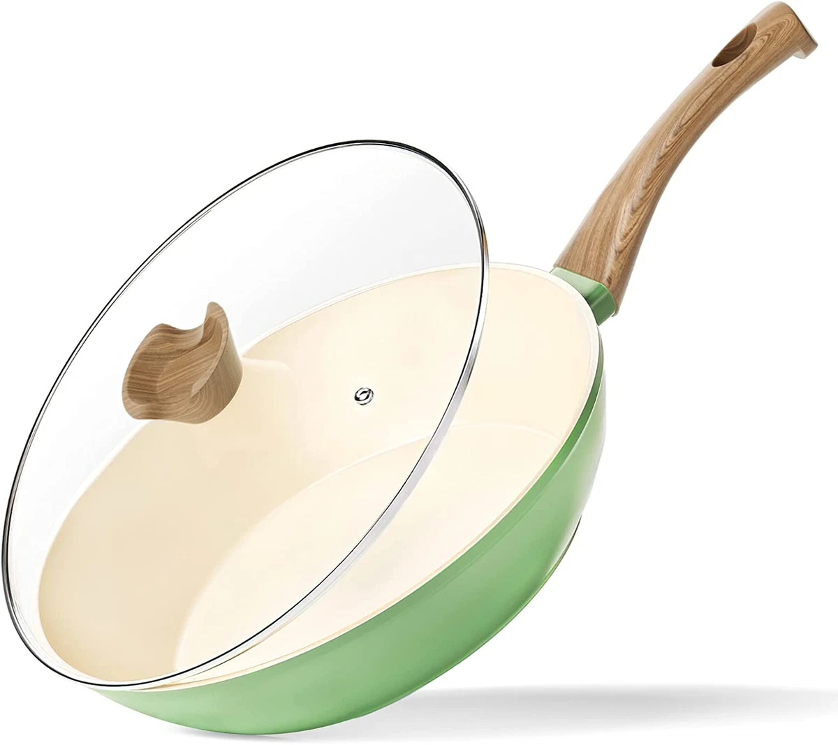 Nonstick Frying Pan with Lid, 10 Inch Frying Pan Nonstick