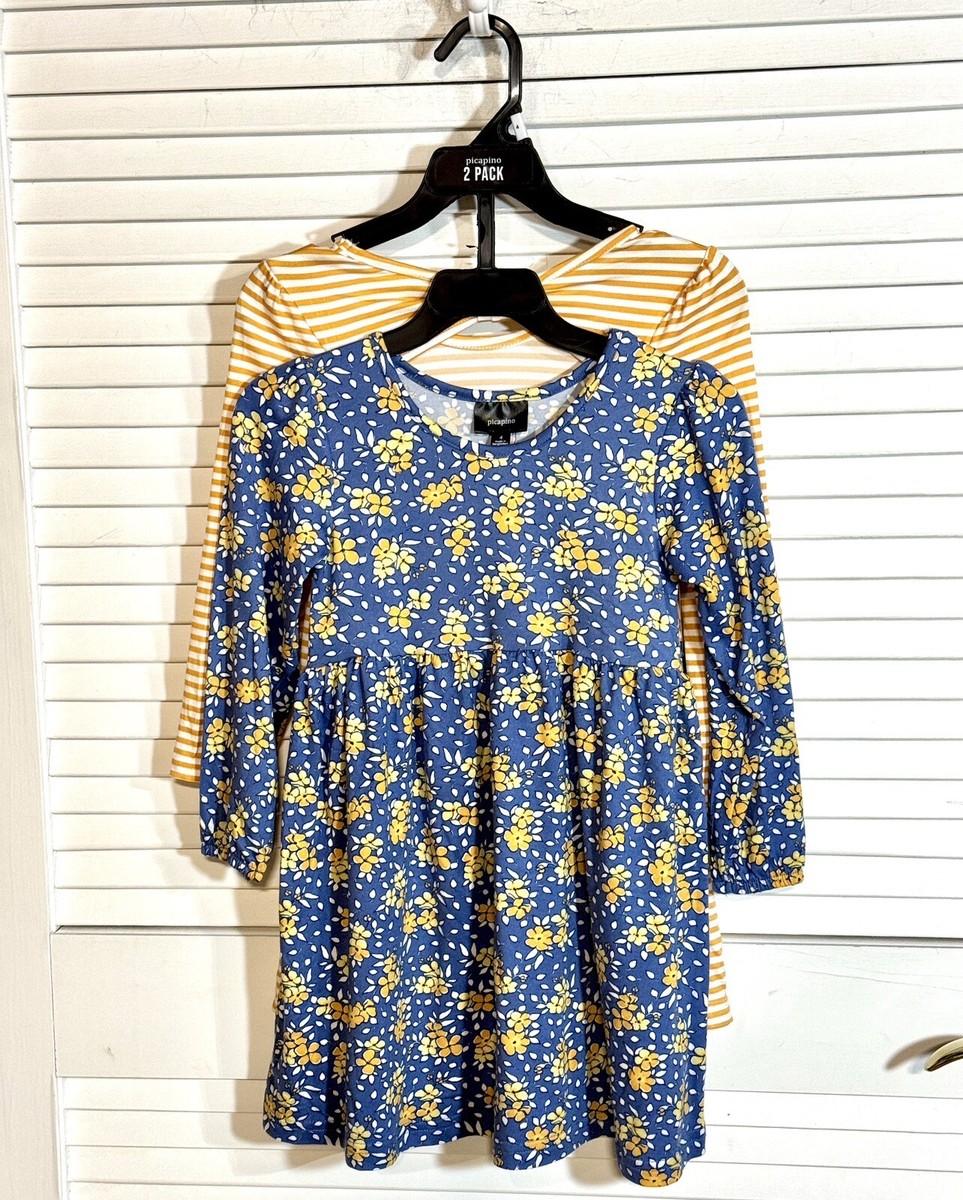 PICAPINO Long Sleeve Dresses Girls Size New