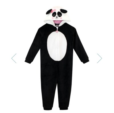 Brandneu ohne Etikett Harry Bear Kinder schwarz-weiß Panda Einteiler Alter 10 Jahre
