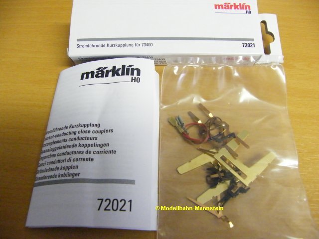 Märklin 72021 Stromführende Trennbare Kurzkupplung (2 St.), 17,00