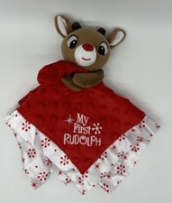 Rudolph The Red Nosed Reindeer Red Security Blanket Lovey My First Christmas