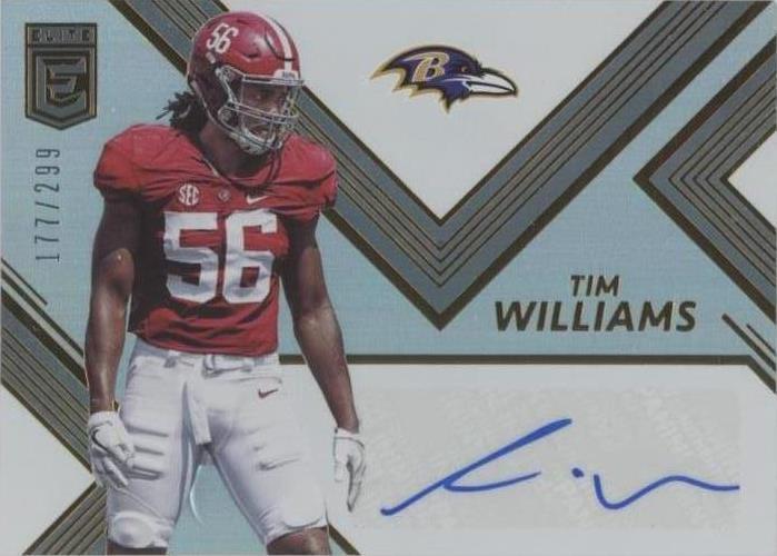 Tim Williams Signature 2017 Donruss Elite - Elite Rookie Autographs Tim Williams #RA26 /299 ...