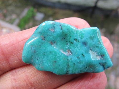 Large Crystal Turquoise Freeform Healing rare Turkish enhance intuition Truth 4g - Picture 22 of 24