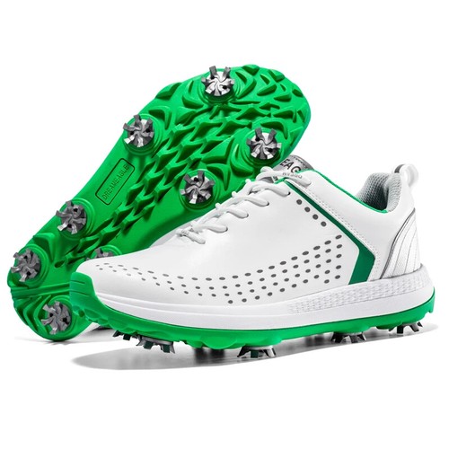 Herren Profi Golf Spikes Schuhe Wasserdicht Rutschfest Wandern Schuhe - Bild 7 von 34