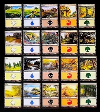 GirlGames - MTG PACK FRESH LRW COLLECTOR SET - NEW BASIC LAND - LORWYN PANORAMIC