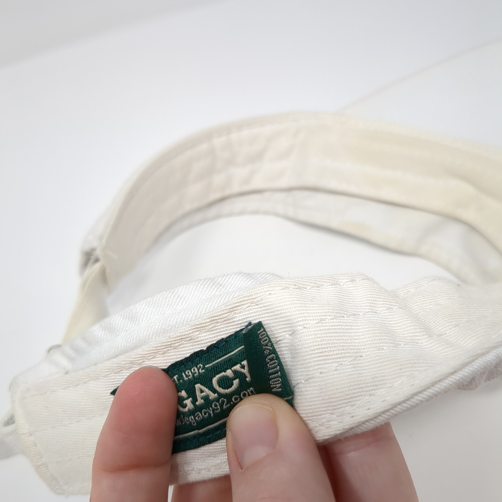 Young Life Patch Slideback Visor Hat White One Si… - image 8