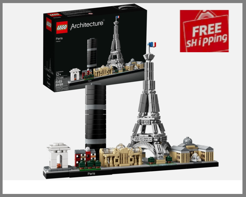 LEGO Architecture Paris Skyline Building Kit with Eiffel Tower 21044
