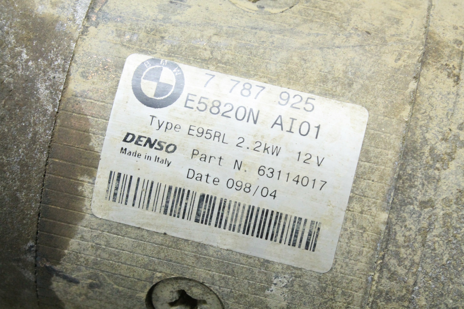 Range Rover L322 3.0 Td6 Diesel Starter Motor 7787925 for sale 