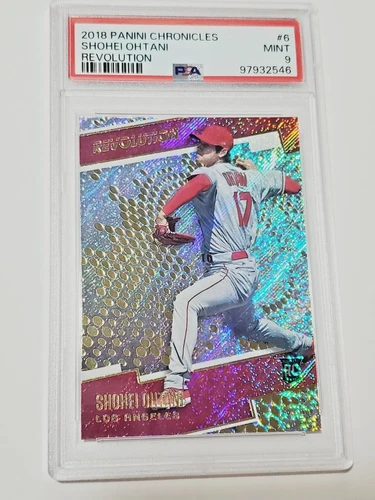 Shohei Ohtani PSA 9 Mint 2018 Chronicles Revolution Rookie #6 card RC Angels MVP