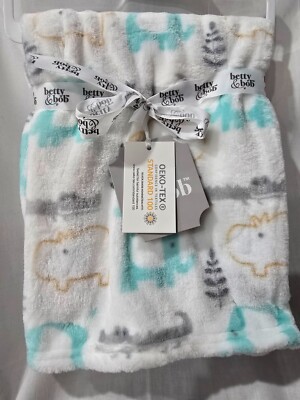 Betty & Bob Baby Blanket, Zoo Play **BRAND NEW**