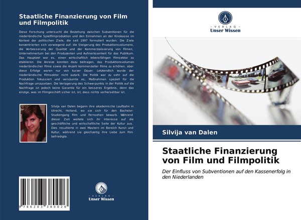 Staatliche Finanzierung Von Film Und Filmpolitik | Buch | 9786203380026-image