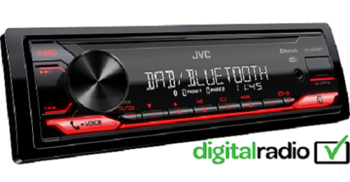 JVC Autoradio Bluetooth 1DIN KD-X282DBT Digital Media Receiver mit DAB+ USB AUX - Bild 1 von 4