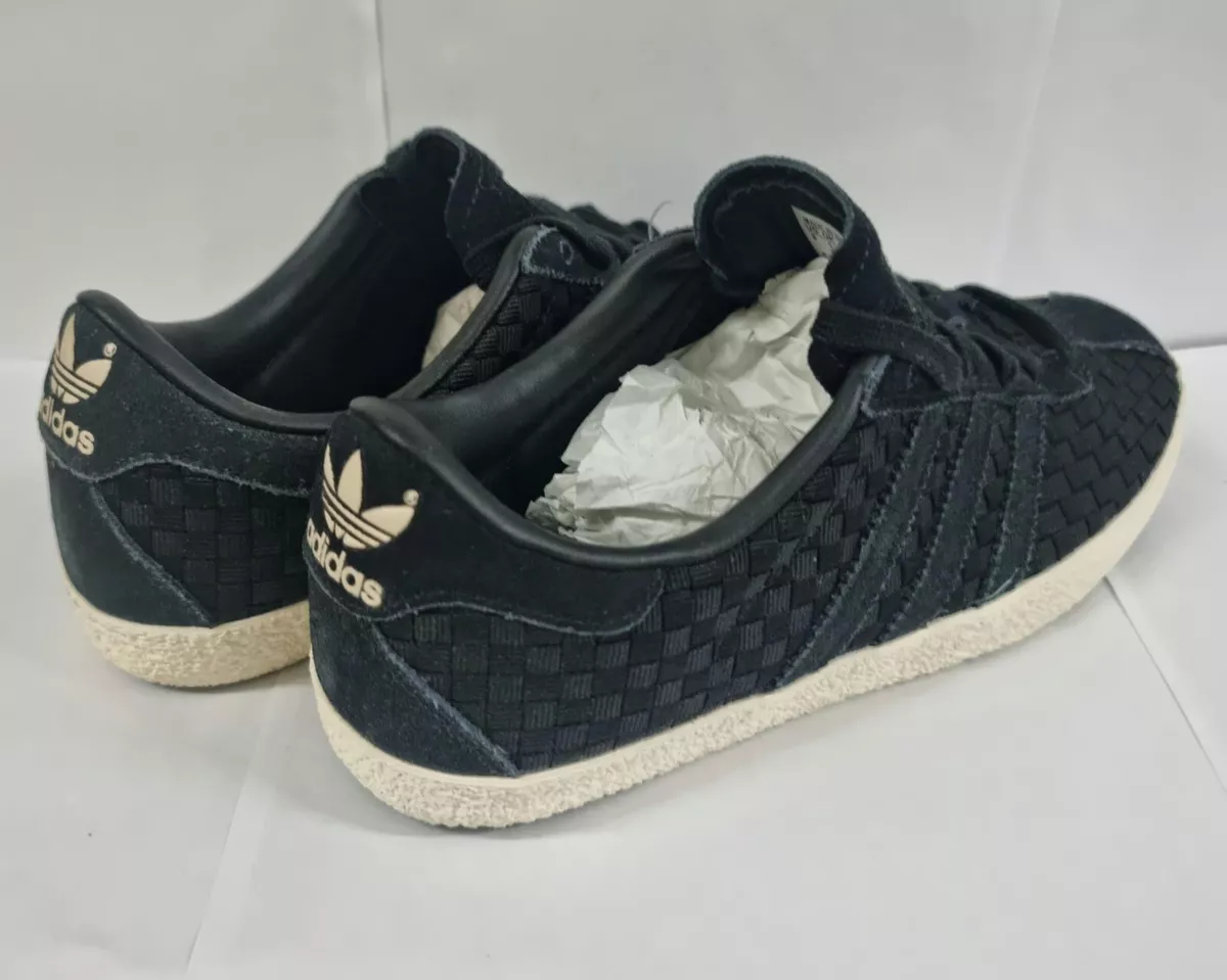 ADIDAS ORIGINALS GAZELLE BLACK WEAVE TRAINERS M19618