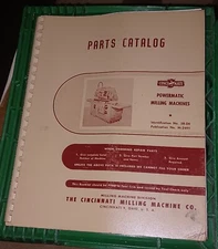 Parts Catalog Cincinnati Powermatic Milling Machines Model LL Id 5b-de M-2391