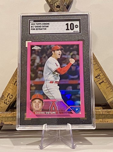 Shohei Ohtani 2022 Topps Chrome #1 Pink Refractor SGC 10 GEM MT SP Dodgers MVP