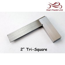 2" inch 50mm Try 90 Square Unmarked Tri Top Quality Wood Carpenter Tool