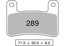 Pair of front pads ZCOO mix EX SUZUKI 1800 M 1800 R2 INTRUDER 2008 289