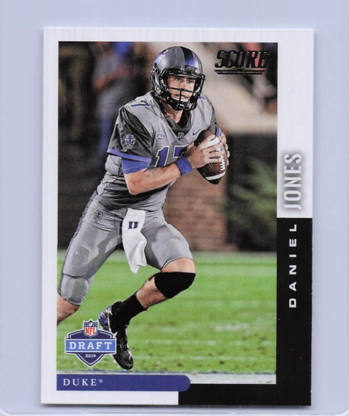 2019 SCORE NFL DRAFT #DFT-14 DANIEL JONES
