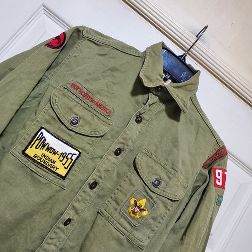 Vintage Boy Scout of America Uniform Hemd Junge M 34" Sanforized Pow Wow 1955 Chicago - Bild 8 von 16
