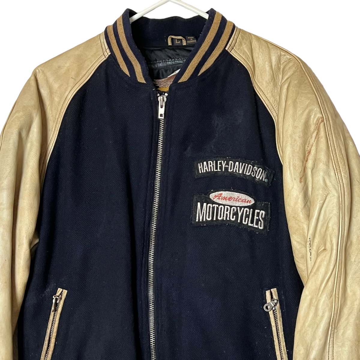 ジャケット・アウター 90s Harley-Davidson short leather bomber Harley-Davidson Women's 120th Anniversary Bomber Leather