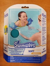 SwimWays Soft Swimmies Teal Swim Arm Floats Soft Fabric Ages 3-5 (1724) R9P1a