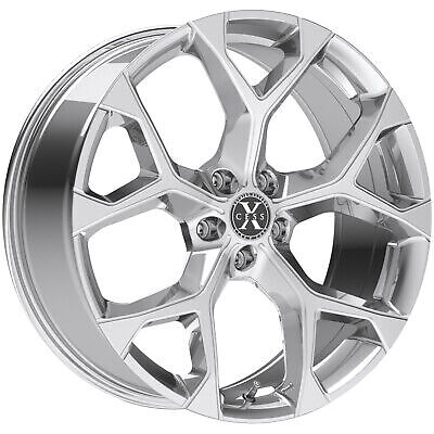 4-Xcess X05 20x8.5 5x115 +15mm Chrome Wheels Rims 20