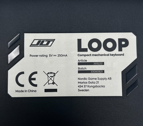 Used Original LOOP Compact RGB Mechanical Gaming Black Keyboard Red Switches - Afbeelding 14 van 14