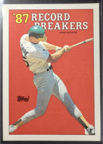 1988 Topps Mark McGwire Record Breakers  Error #3 Oakland Athletics