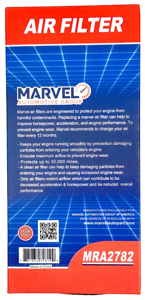Filtro de aire Marvel MRA2782 (5C3Z9601AA) para Ford F-250 Super Duty 2005-2007 6,8 L Foto 2 de 3